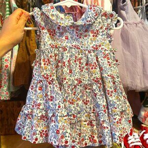 Janie and Jack Dress - The Park Blooms Baby Dress - 3-6 months